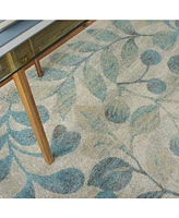 Long Street Looms Peace PEA03 Ivory 4' x 6' Area Rug