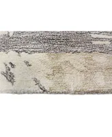 Bb Rugs Elements S217 Ivory and Gray 3'6" x 5'6" Area Rug