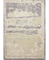 Bb Rugs Elements S217 Ivory and Gray 5' x 7'6" Area Rug