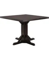 Furniture of America Mccallum Solid Wood Square Dining Table