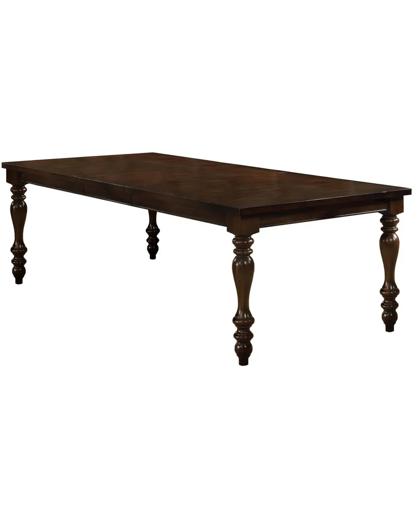 Furniture of America St. Claire Solid Wood Rectangular Dining Table