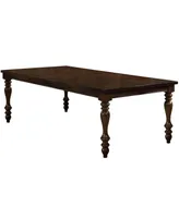 Furniture of America St. Claire Solid Wood Rectangular Dining Table