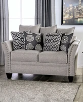 Furniture of America Boulder Creek Upholstered Love Seat