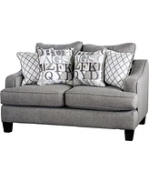 Furniture of America Canzey Upholstered Love Seat