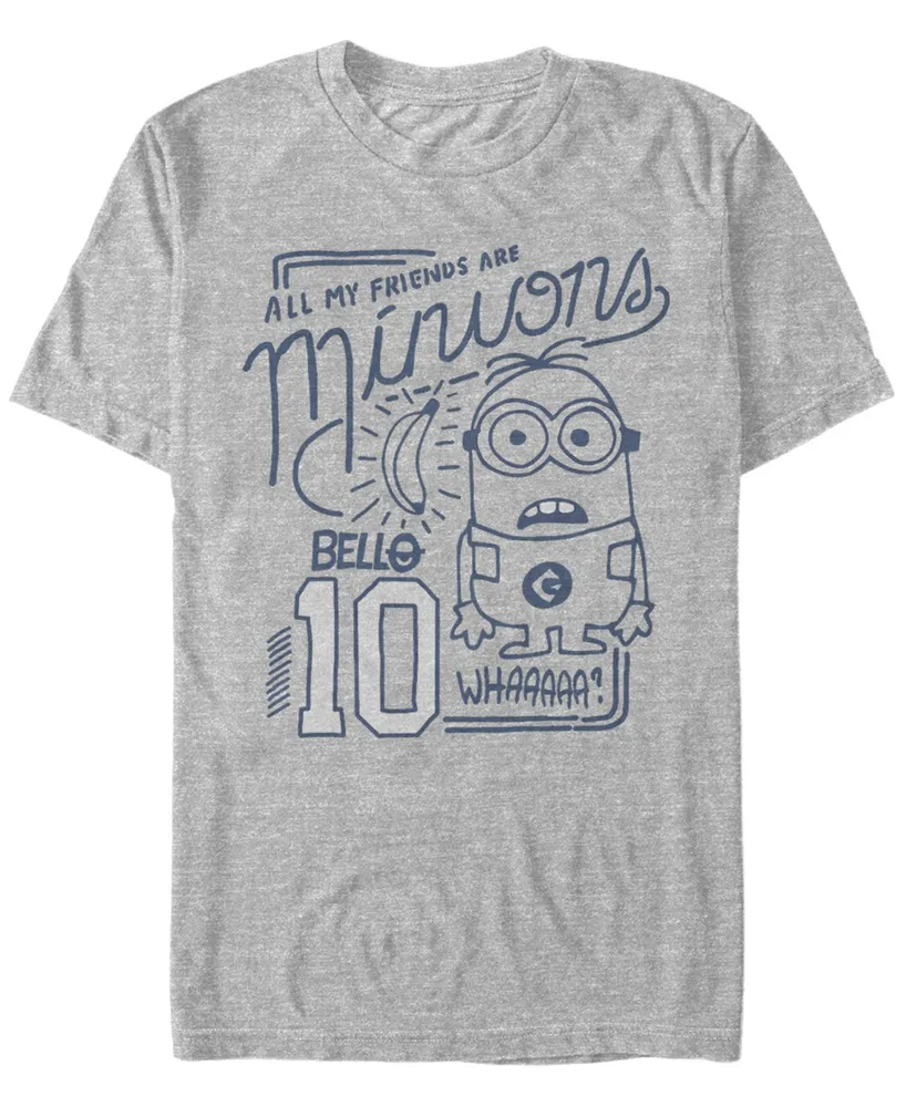 Fifth Sun Minions Men's Bob All My Friends Are Short Sleeve T-Shirt