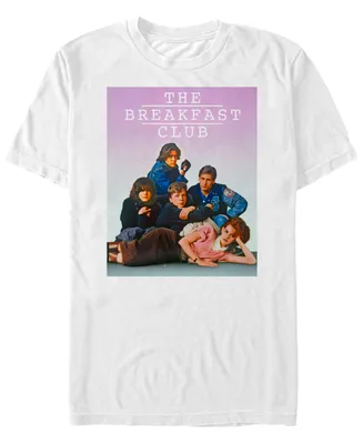 Fifth Sun The Breakfast Club Men's Group Pose Faded Background Short Sleeve T-Shirt
