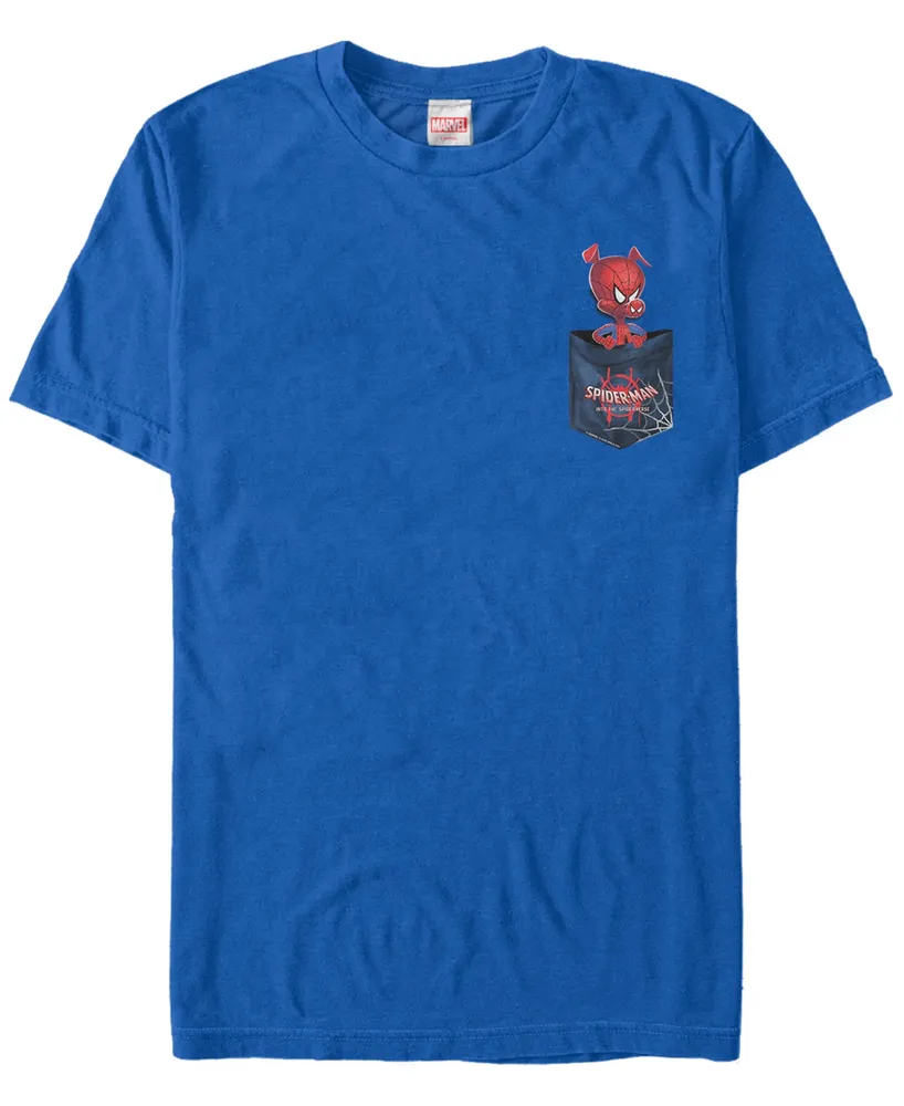 Fifth Sun Marvel Men's Spiderverse Spider-Ham Pocket Short Sleeve T-Shirt