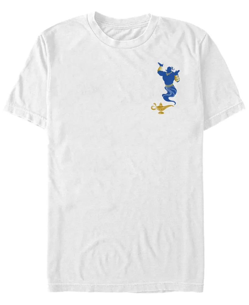 Fifth Sun Aladdin Men's Live Action Genie Lamp Pocket Logo Short Sleeve T-Shirt