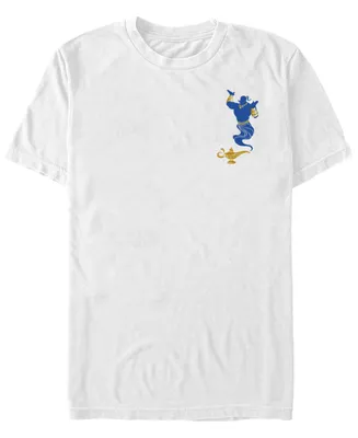 Fifth Sun Aladdin Men's Live Action Genie Lamp Pocket Logo Short Sleeve T-Shirt
