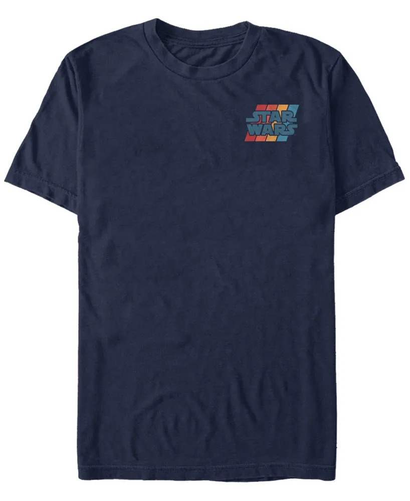 Fifth Sun Star Wars Men's Left Chest Rainbow Logo Short Sleeve T-Shirt