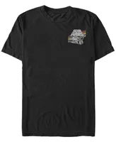 Fifth Sun Star Wars Men's Millennium Falcon Retro Rainbow Stripe Short Sleeve T-Shirt