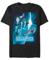 Fifth Sun Battlestar Galactica Men's Retro Poster Short Sleeve T-Shirt