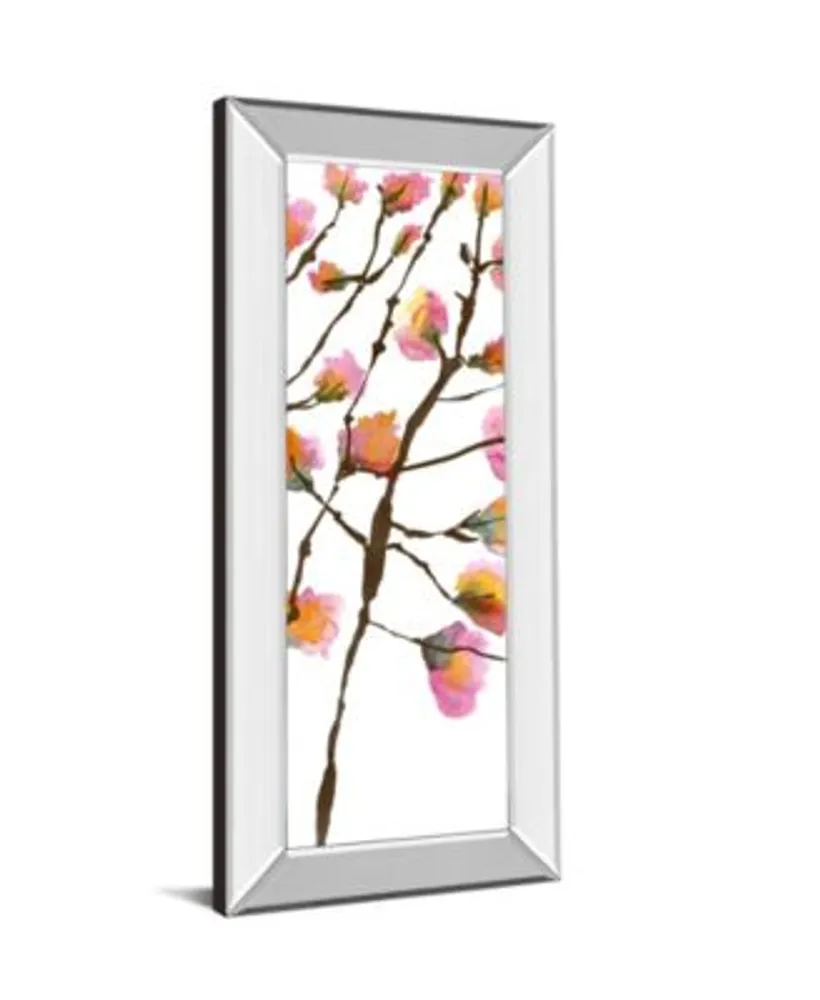 Classy Art Inky Blossoms By Deborah Velasquez Mirror Framed Print Wall Art Collection