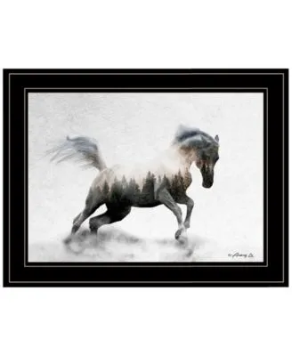Trendy Decor 4u Running White Stallion By Andreas Lie Ready To Hang Framed Print Collection
