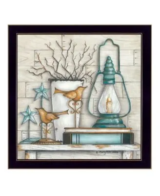 Trendy Decor 4u Lantern On Books By Mary June Printed Wall Art Ready To Hang Collection