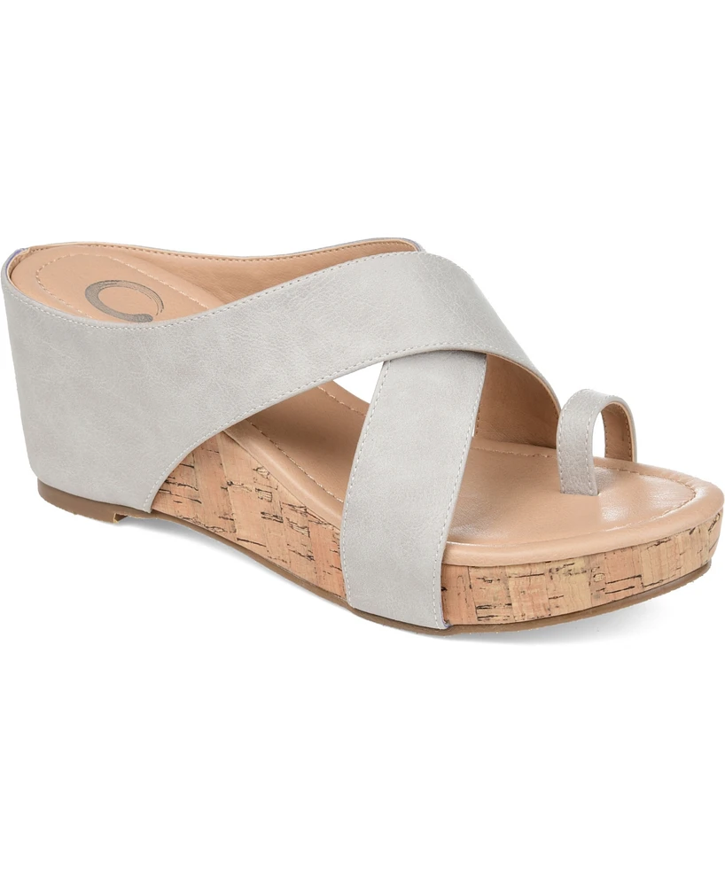 Journee Collection Women's Rayna Wedge Sandal