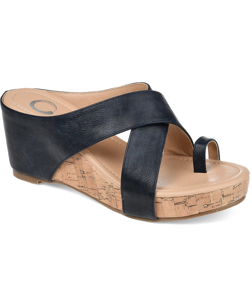 Journee Collection Women's Rayna Wedge Sandal