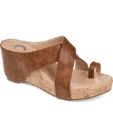 Journee Collection Women's Rayna Wedge Sandal