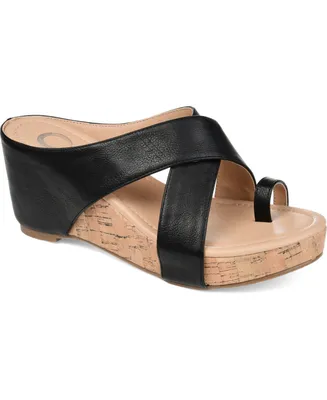 Journee Collection Women's Rayna Wedge Sandal