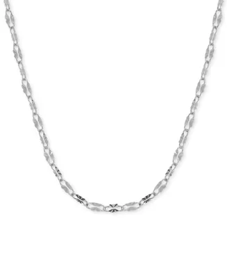 And Now This Mirror Link 24" Chain Necklace in Silver Plate or Gold Plate