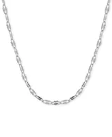 And Now This Mirror Link 24" Chain Necklace in Silver Plate or Gold Plate