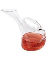 Badash Crystal European Mouth Blown Olivia Leaning Wine Carafe- 32 Ounce