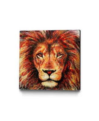 Eyes On Walls Dino Tomic Lion Museum Mounted Canvas 18" x 18"
