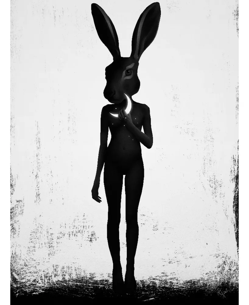 Eyes On Walls Ruben Ireland Lepus Art Block Framed Canvas 30" x 40"