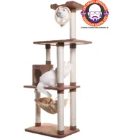 Armarkat X7001 Premium Cat Tree with Scratch Posts and Hammock, 70 Inches Height