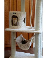 Armarkat 70" Real Wood, Ultra Thick Faux Fur Covered Cat Condo