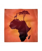 Ambesonne African Set of 4 Napkins, 12" x 12"