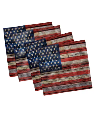 Ambesonne 4th of July Set of 4 Napkins