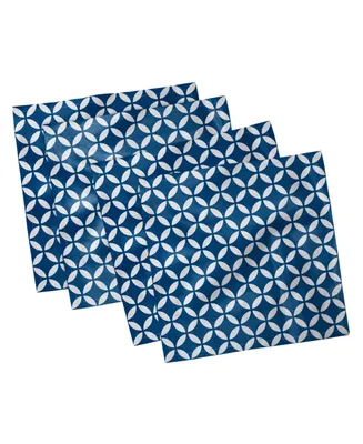 Ambesonne Circles Set of 4 Napkins, 12" x 12"