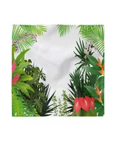 Ambesonne Leaf Set of 4 Napkins, 12" x 12"