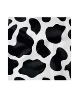 Ambesonne Cow Print Set of 4 Napkins