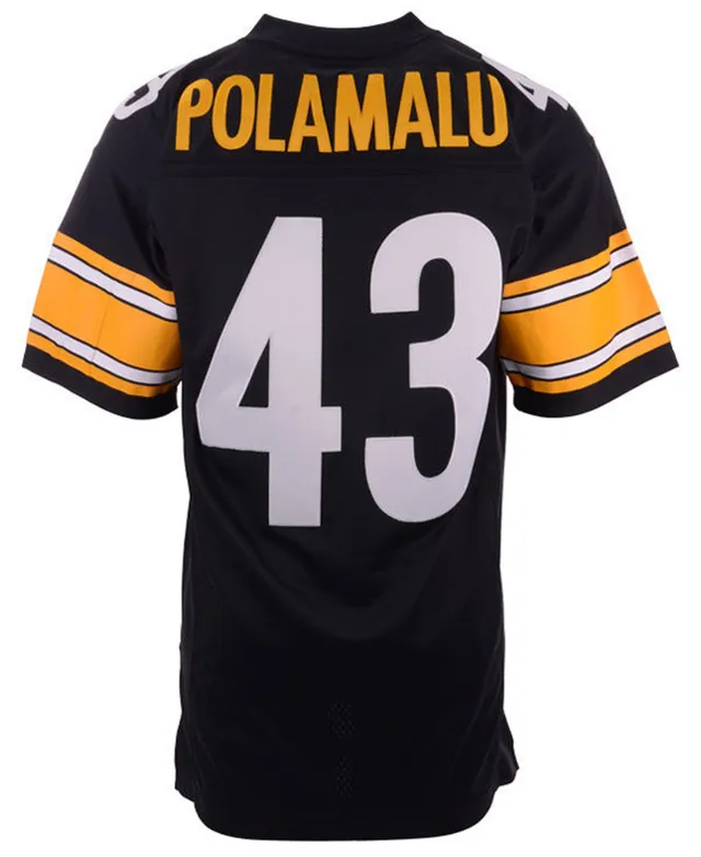 Mitchell & Ness Men's Troy Polamalu Black Pittsburgh Steelers Big and Tall  2005 Retired Player Replica Jersey - Macy's