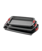 Rachael Ray Nonstick 3-Piece Bakeware Cookie Pan Set