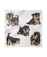 Ambesonne Yorkie Set of 4 Napkins, 18" x 18"