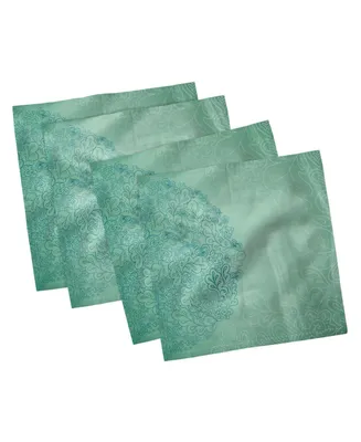 Ambesonne Outline Flower Set of 4 Napkins, 18" x 18"