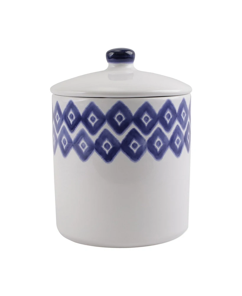 Vietri Santorini Diamond Large Canister