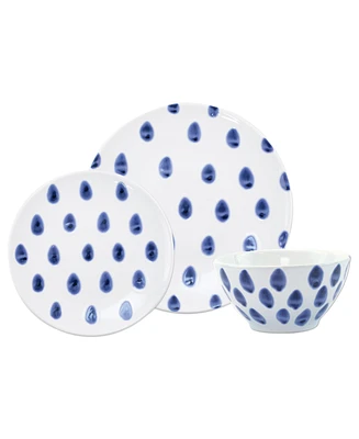 Vietri Santorini Dot 3-Piece Place Setting