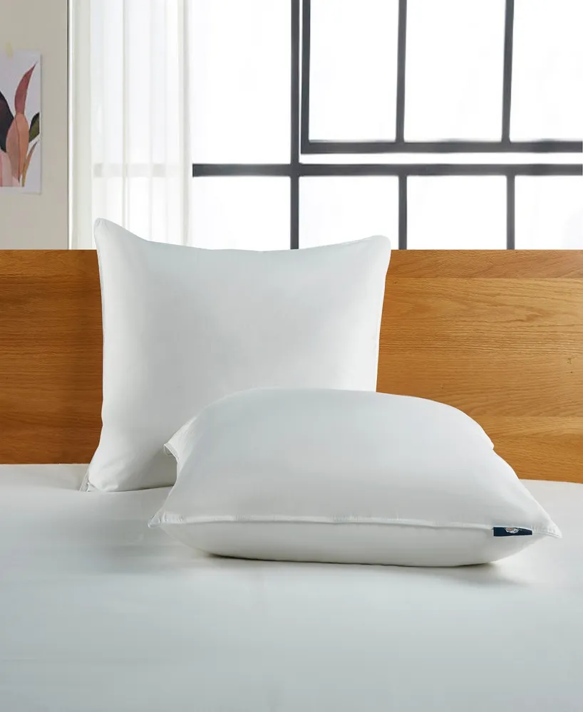 Serta White Goose Feather & Down Fiber Back Sleeper 2-Pack Pillow