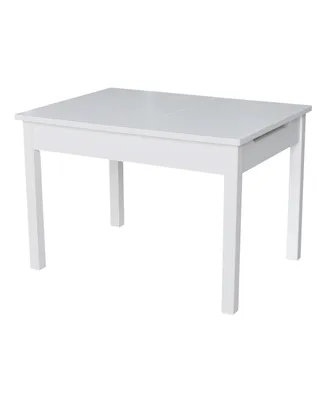 International Concepts Table with Lift Up Top for Storage