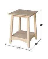 International Concepts Bombay Tall End Table