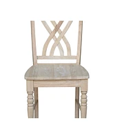 International Concepts Lattice Bar Height Stool
