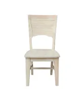 International Concepts Canyon Collection Solid Back Full Chairs, Set of 2