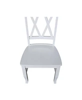International Concepts Double X Back Chair