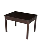 International Concepts Table with Lift Up Top for Storage