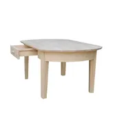 International Concepts Philips Oval Coffee Table