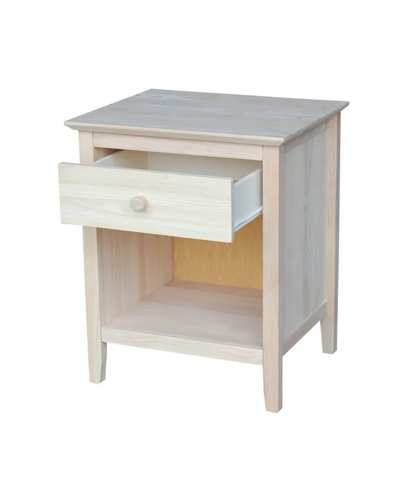 International Concepts Nightstand with 1 Drawer